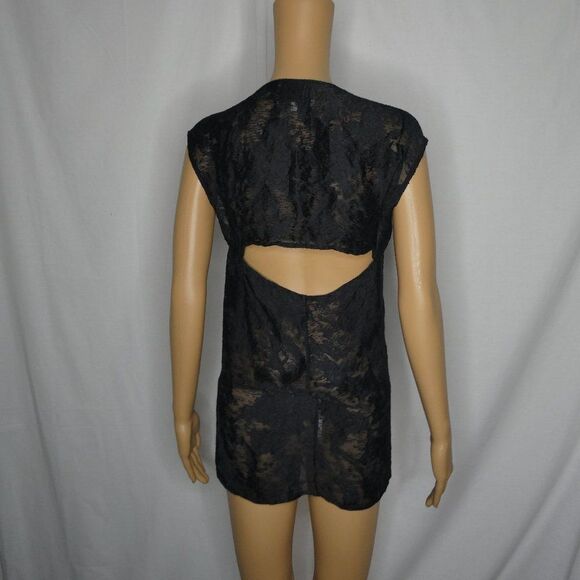 3.1 Phillip Lim Semi Sheer Open Peekaboo Back Top - Picture 6 of 7